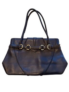 Dark Purple Via Spiga Genuine Leather Bag